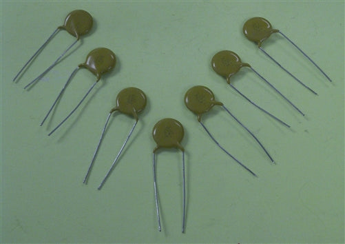 Vishay Ceramic Disc Capacitor .001uF 1000pF 1kV Mfr# F102K39Y5RN6UK1KV