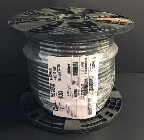 General Cable 16AWG 3 Conductor SJ00W 90C DEG-300V 01342 Carol Brand Premium Grade EPDM Cabtire (76M = Full Roll)