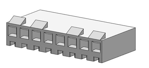 Molex KK .156" 8 Pin Terminal Housing with Locking Ramp 09-50-3081P