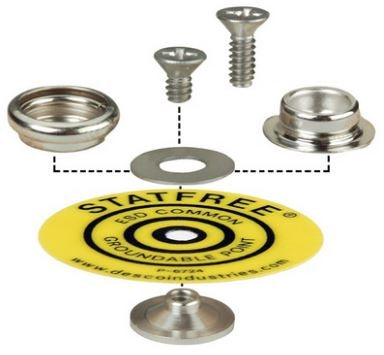 Desco 10mm (3/8") Stud/Socket Universal Mounting Kit 09864 for Use with MC23795 Ground Cord