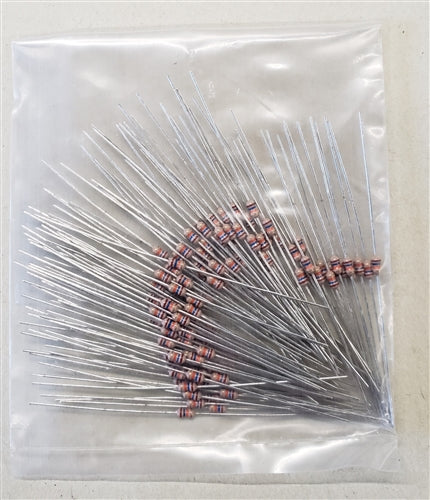 Resistors 30k Ohm 1/8 Watt 5% Carbon 100/Pk 1/8WATT-30K-PK