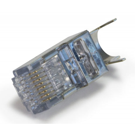 Platinum 100027C EZEX48 Shielded, External Ground, Cat6a Connector, 25/Pack
