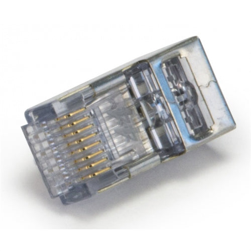 Platinum 105027 EZEX44 Shielded Cat6 Connector, Internal Ground, 100/Pk