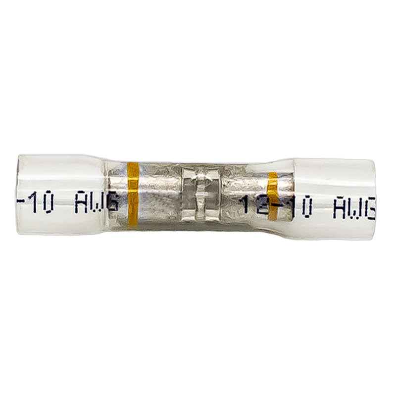 PICO 10900-14 12-10 AWG Crystal Clear Heat-Shrink Butt Connectors, 5-Piece