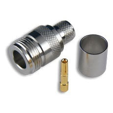 TCC 11-14T-2-TGN Female N Type Crimp-On Connector for LMR400 Cable