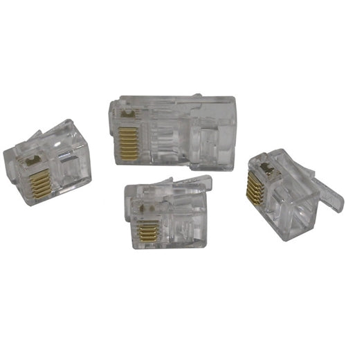 Mode 12-253-0 Modular Telephone Handset Plug 4P/4C