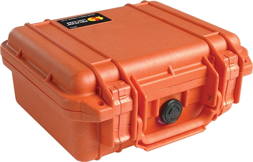 Pelican 1200NF Protector Case with No Foam (Empty), Orange (ID 9.31" x 7.13" x 4.12") Mfr# 1200-001-150
