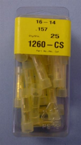 PICO 1260-CS Insulated Joiner / Coupler for .157" Bullet Connectors, Double Female, 16-14AWG, 25/Pack
