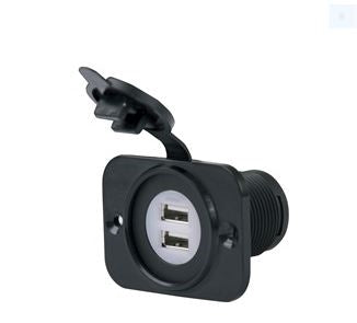 Marinco 12VDUSB Sealink Deluxe Dual USB Charger Receptacle 12-24V