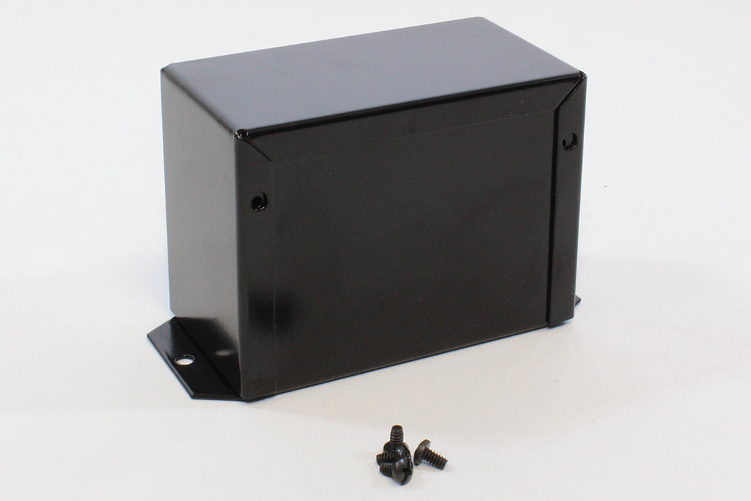 Hammond 1411FBFBK Aluminum Utility Enclosure, Flanged, Black 4.0" x 2.2" x 3.0"