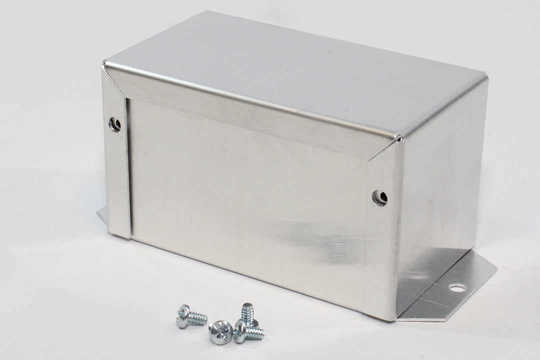 Hammond 1411FBHU Aluminum Utility Enclosure, Flanged, Unpainted 4.0" x 2.2" x 2.2"