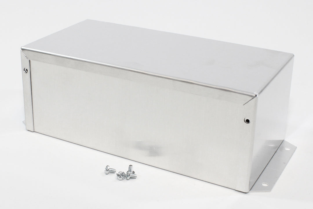 Hammond 1411FBSU Aluminum Utility Enclosure, Flanged, Unpainted 8.0" x 4.0" x 3.0"