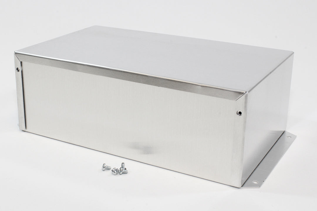 Hammond 1411FBUU Aluminum Utility Enclosure, Flanged, Unpainted 10.0" x 6.0" x 3.5"
