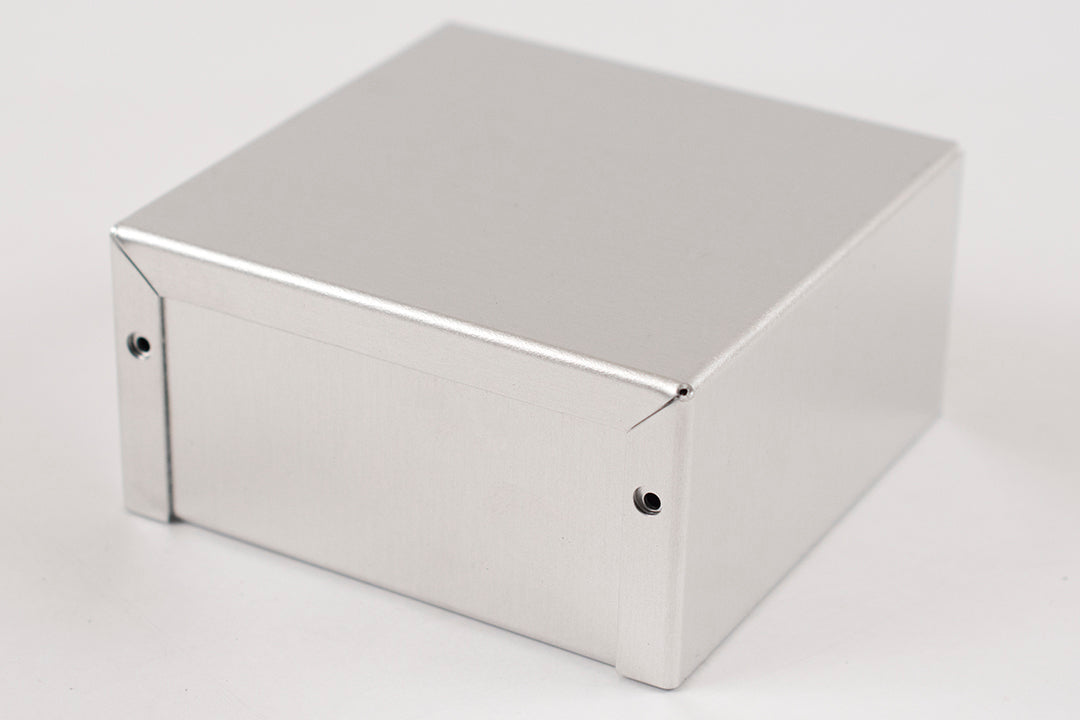 Hammond 1411JU Aluminum Utility Enclosure, Unpainted 4.0" x 4.0" x 2.0"