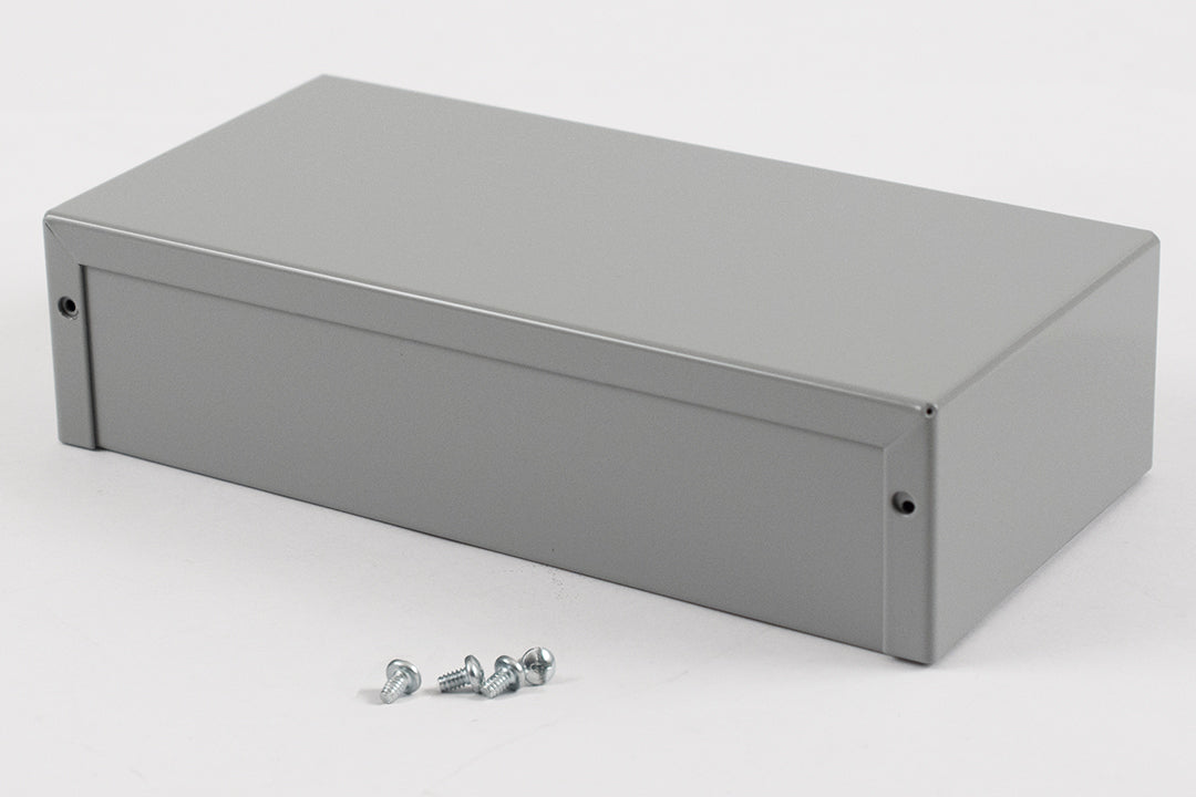 Hammond 1411SS Aluminum Utility Enclosure, Gray 8.0" x 4.0" x 2.0"