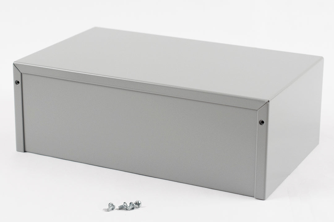 Hammond 1411U Aluminum Utility Enclosure, Gray (10" x 6" x 3.5")