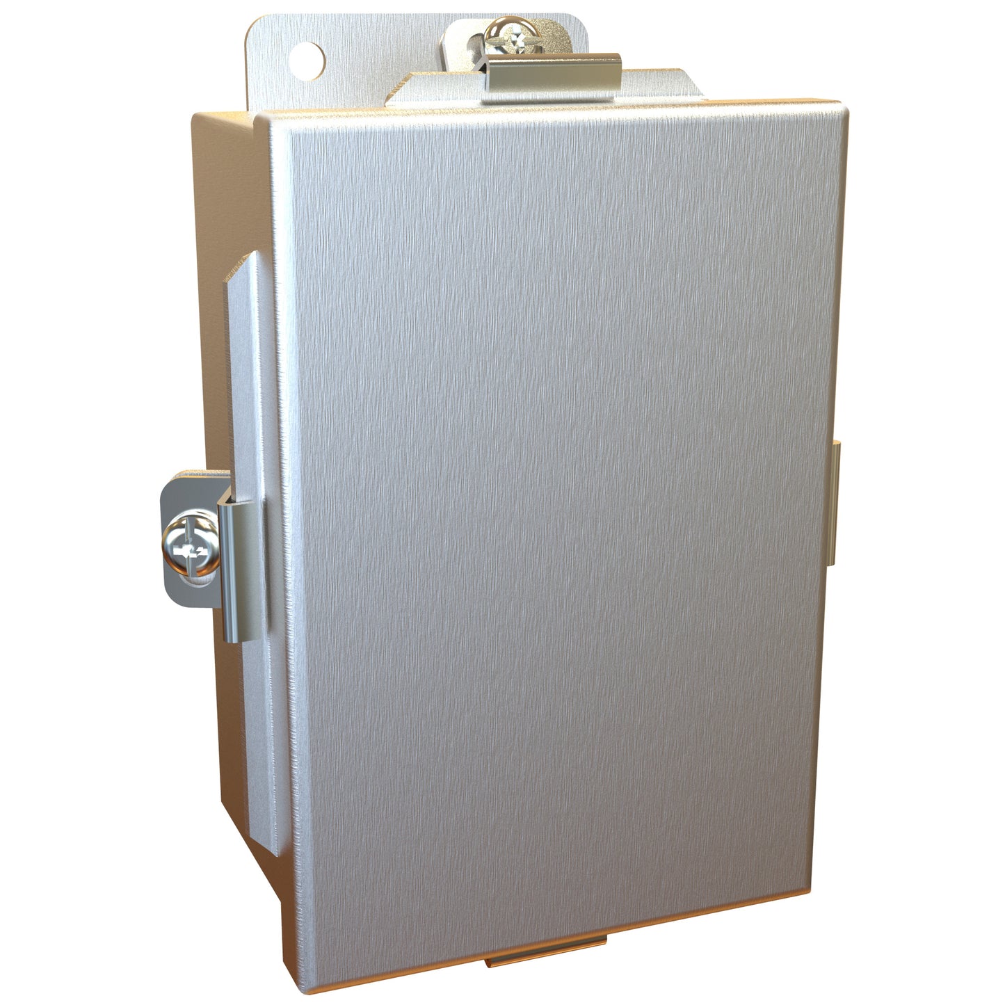 Hammond 1414N4ALC N4 Junction Box, Lift Off Cover with Clamps, with Panel - 6" x 4" x 3" - Aluminum
