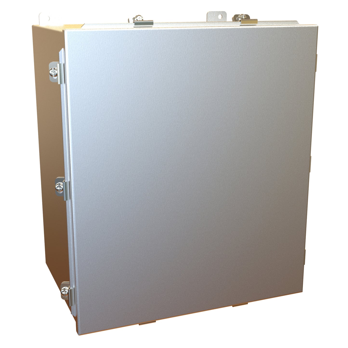 Hammond 1414N4ALO10 N4 Junction Box, Lift Off Cover with Clamps, with Panel - 16" x 14" x 10" - Aluminum
