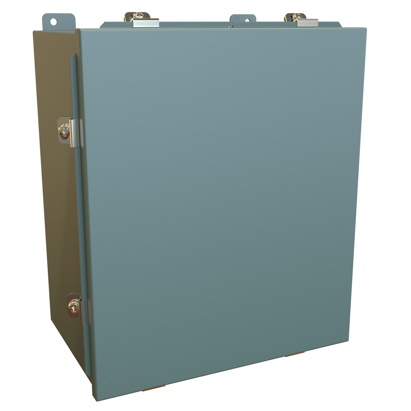 Hammond 1414N4M8 N4 Junction Box, Lift Off Cover with Clamps, with Panel - 14" x 12" x 8" - Steel/Gray