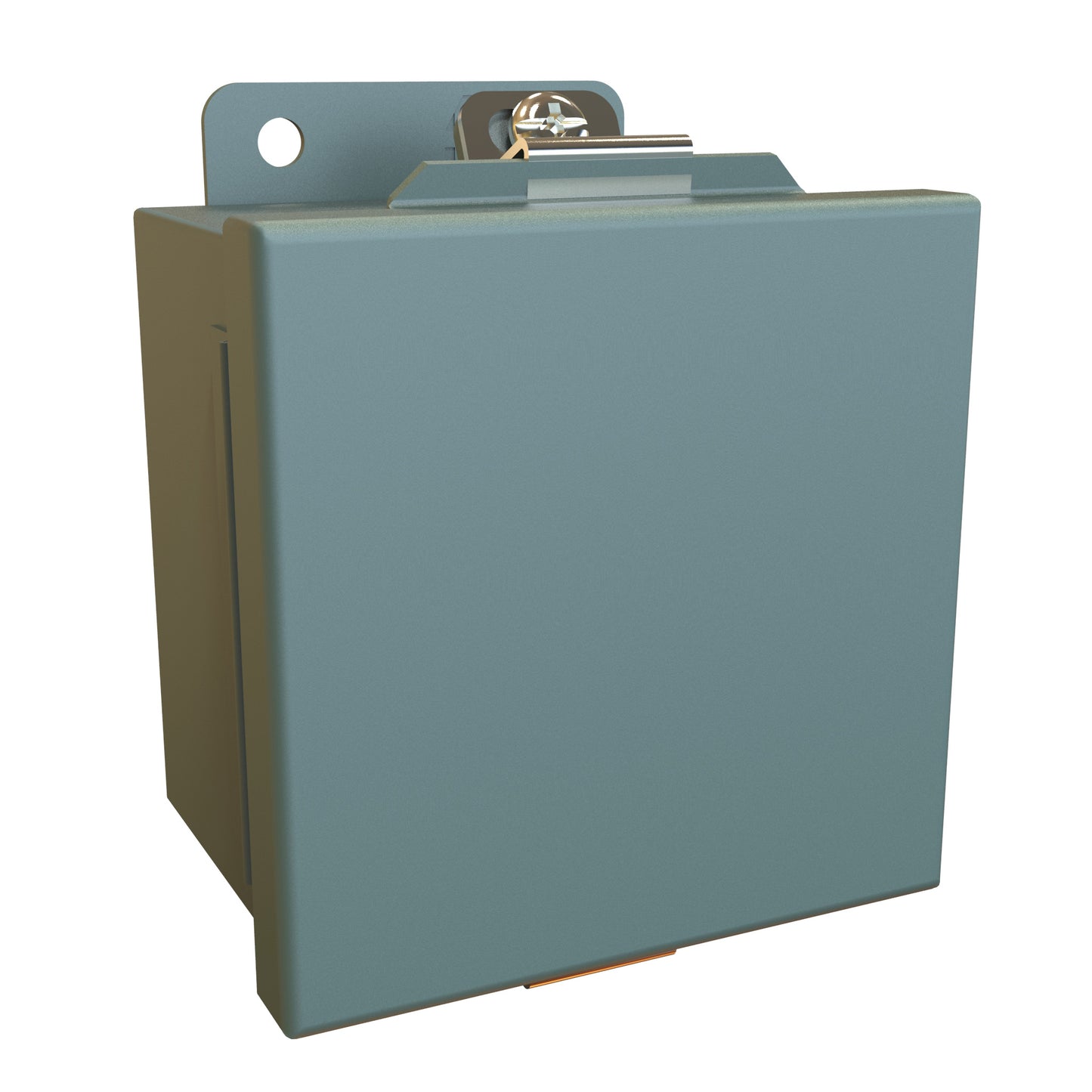 Hammond 1414N4PHA N4 Junction Box, Continuous Hinge Door with Clamps, No Panel - 4" x 4" x 3" - Steel/Gray