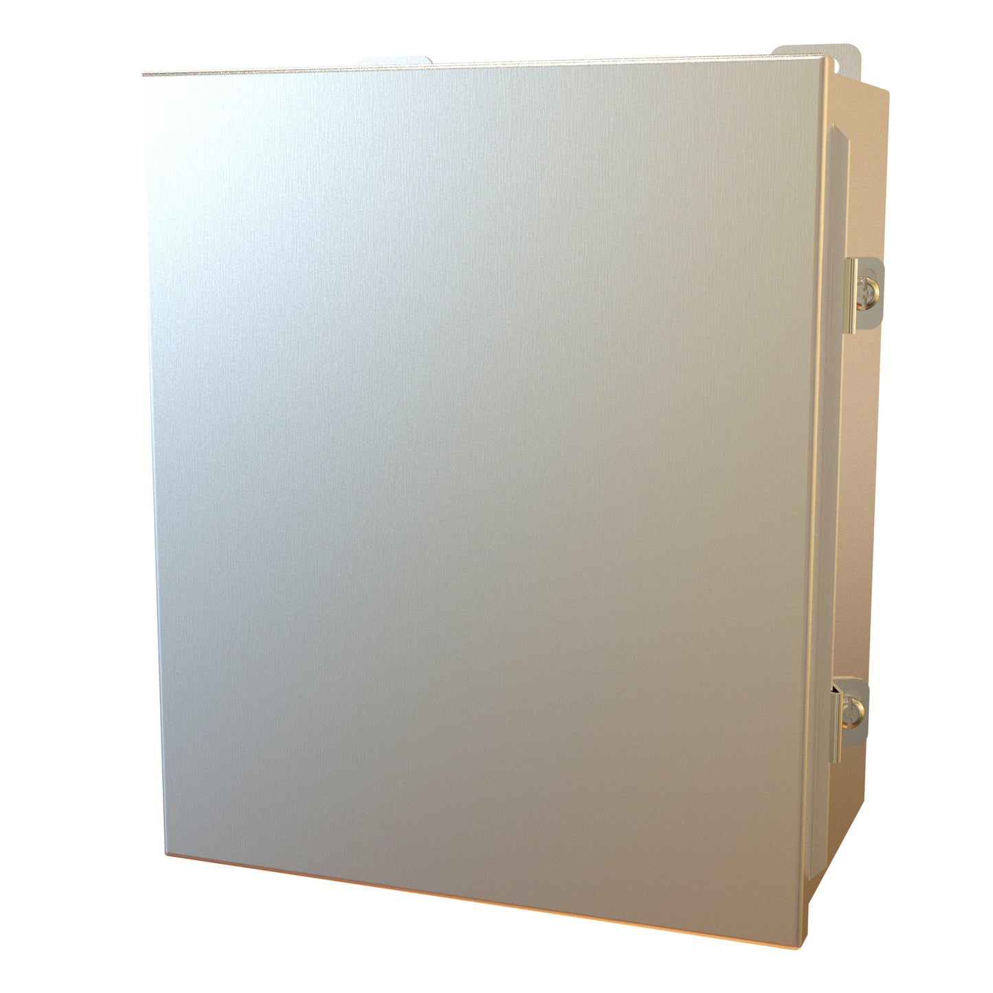 Hammond 1414N4PHS16K6 N4X Junction Box, Continuous Hinge Door with Clamps, with Panel - 12" x 10" x 6" - 316 Stainless Steel