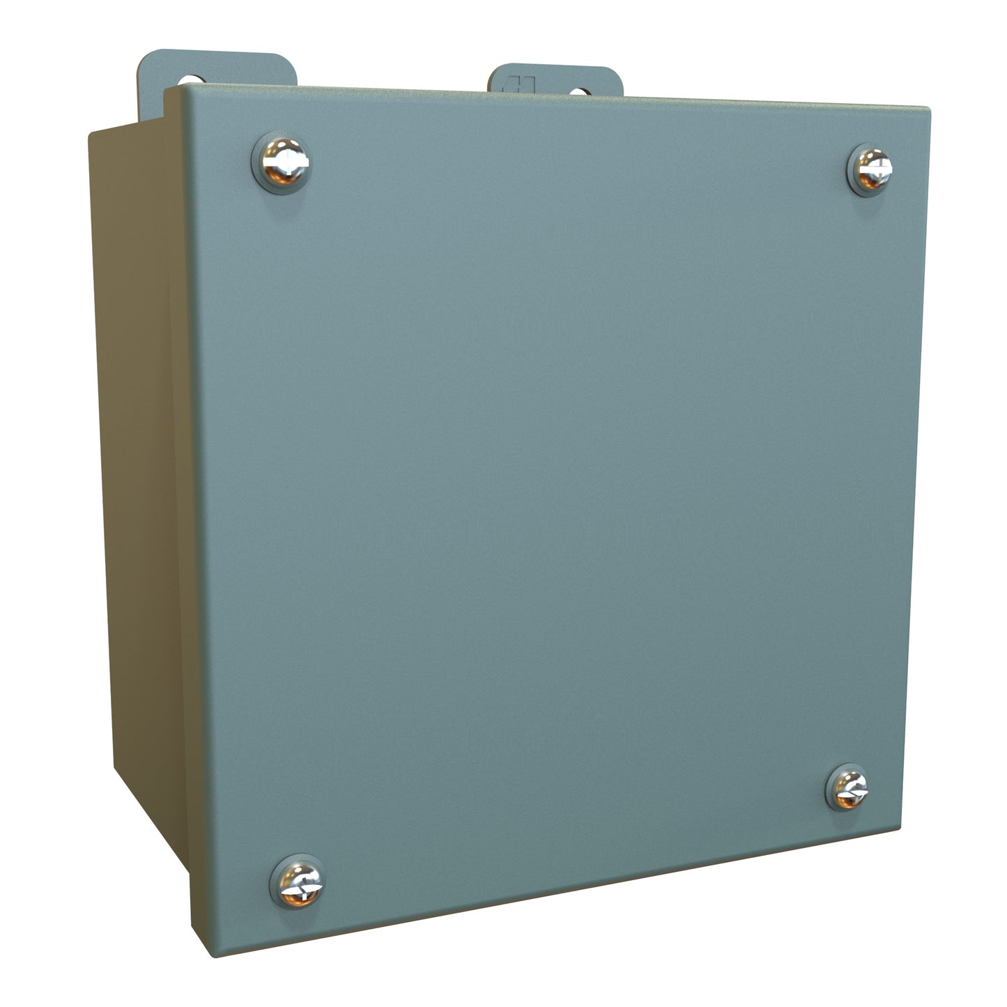 Hammond 1414SCE N12 Junction Box, Lift-Off Cover with Screws, with Panel - 6" x 6" x 4" - Steel/Gray