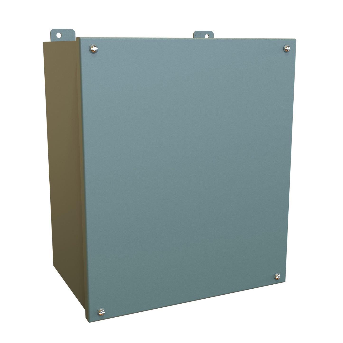 Hammond 1414SCM8 N12 Junction Box, Lift-Off Cover with Screws, with Panel - 14" x 12" x 8" - Steel/Gray