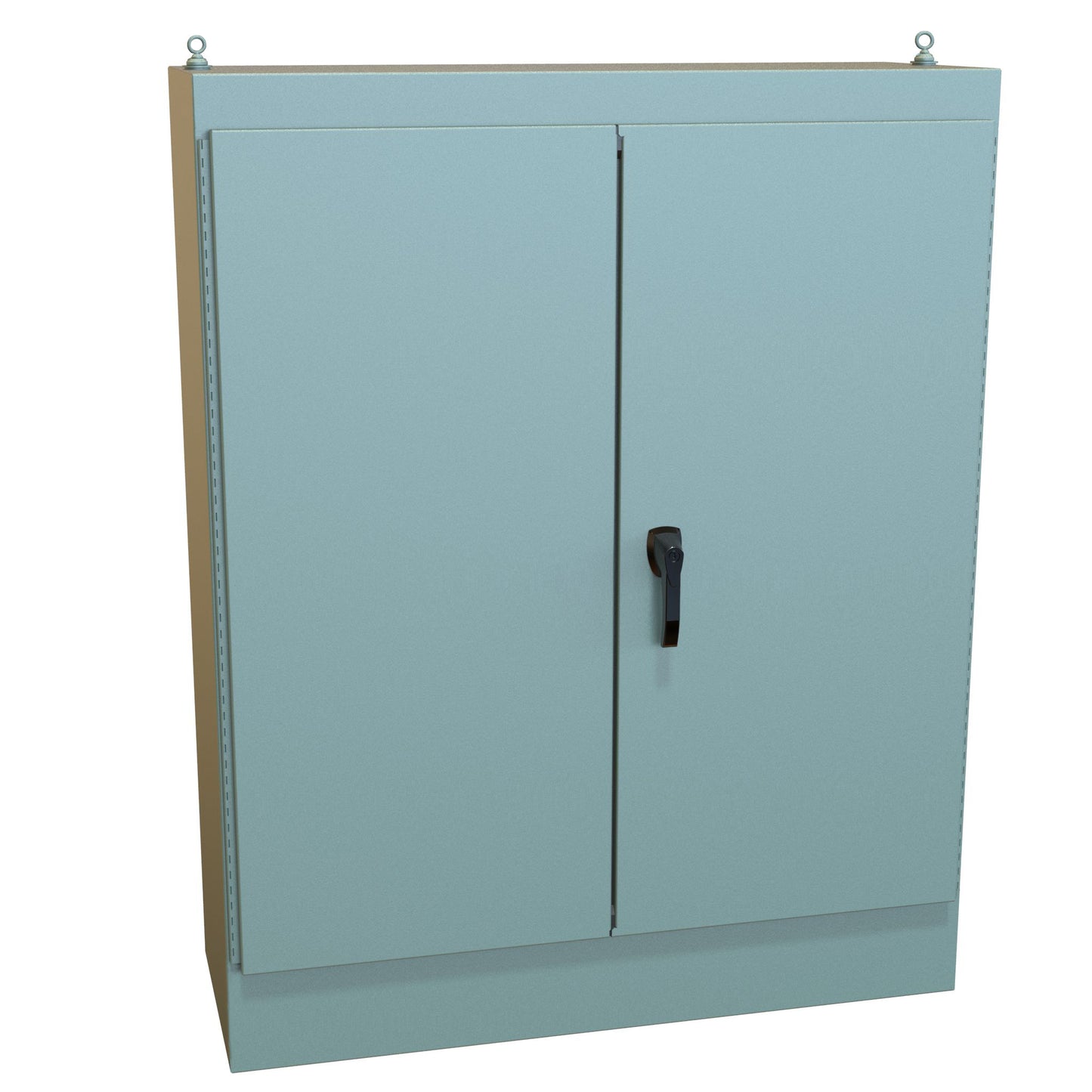 Hammond 1418AW18 N12 Freestanding Enclosure, Double Door - 60" x 48" x 18" - Steel/Gray