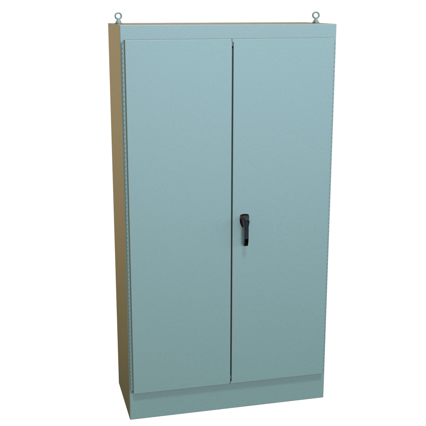 Hammond 1418BW20 N12 Freestanding Enclosure, Double Door - 90" x 48" x 20" - Steel/Gray