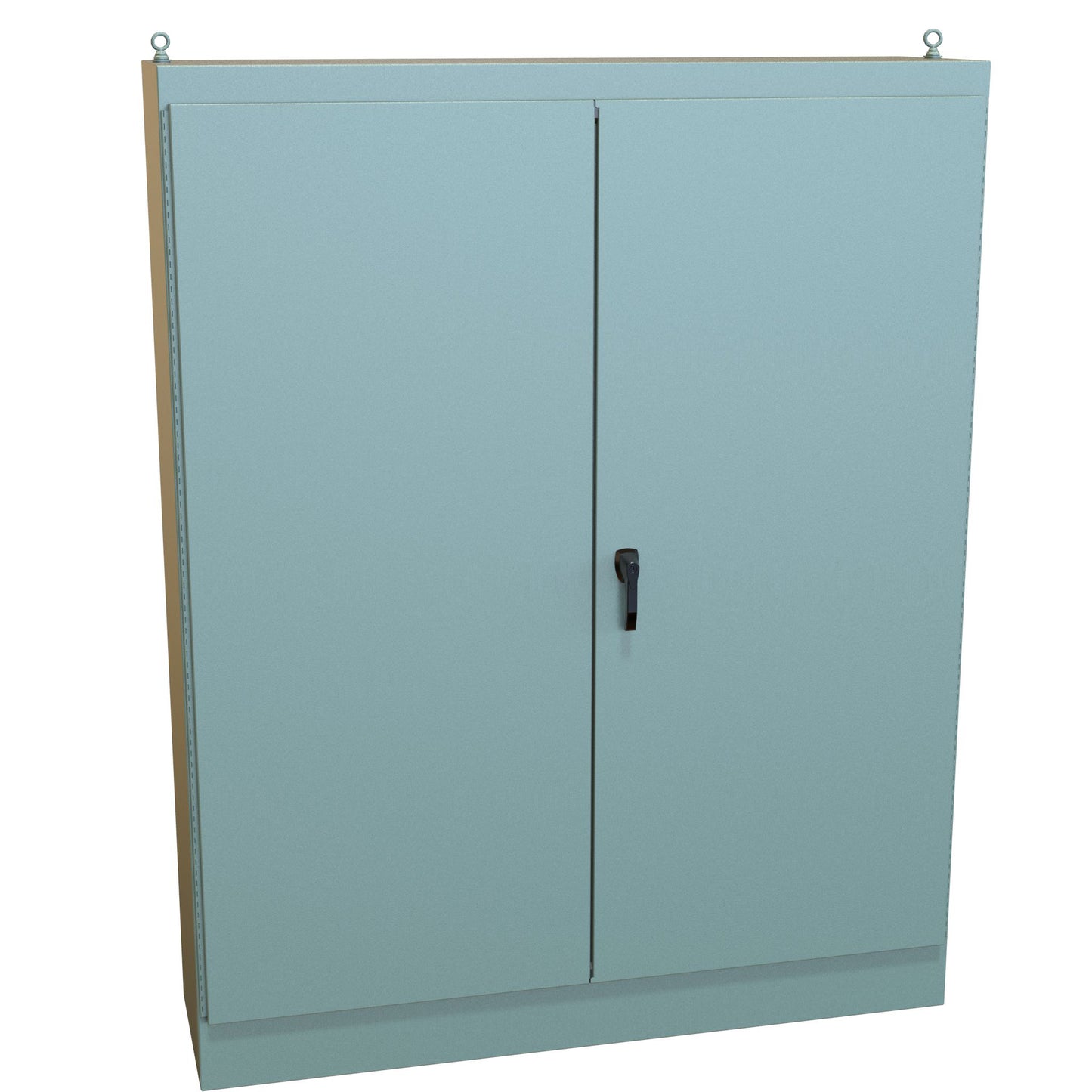 Hammond 1418BY20 N12 Freestanding Enclosure, Double Door - 90" x 72" x 20" - Steel/Gray