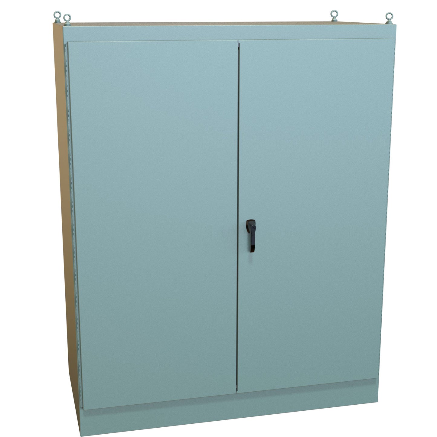 Hammond 1418BY36 N12 Freestanding Enclosure, Double Door - 90" x 72" x 36" - Steel/Gray