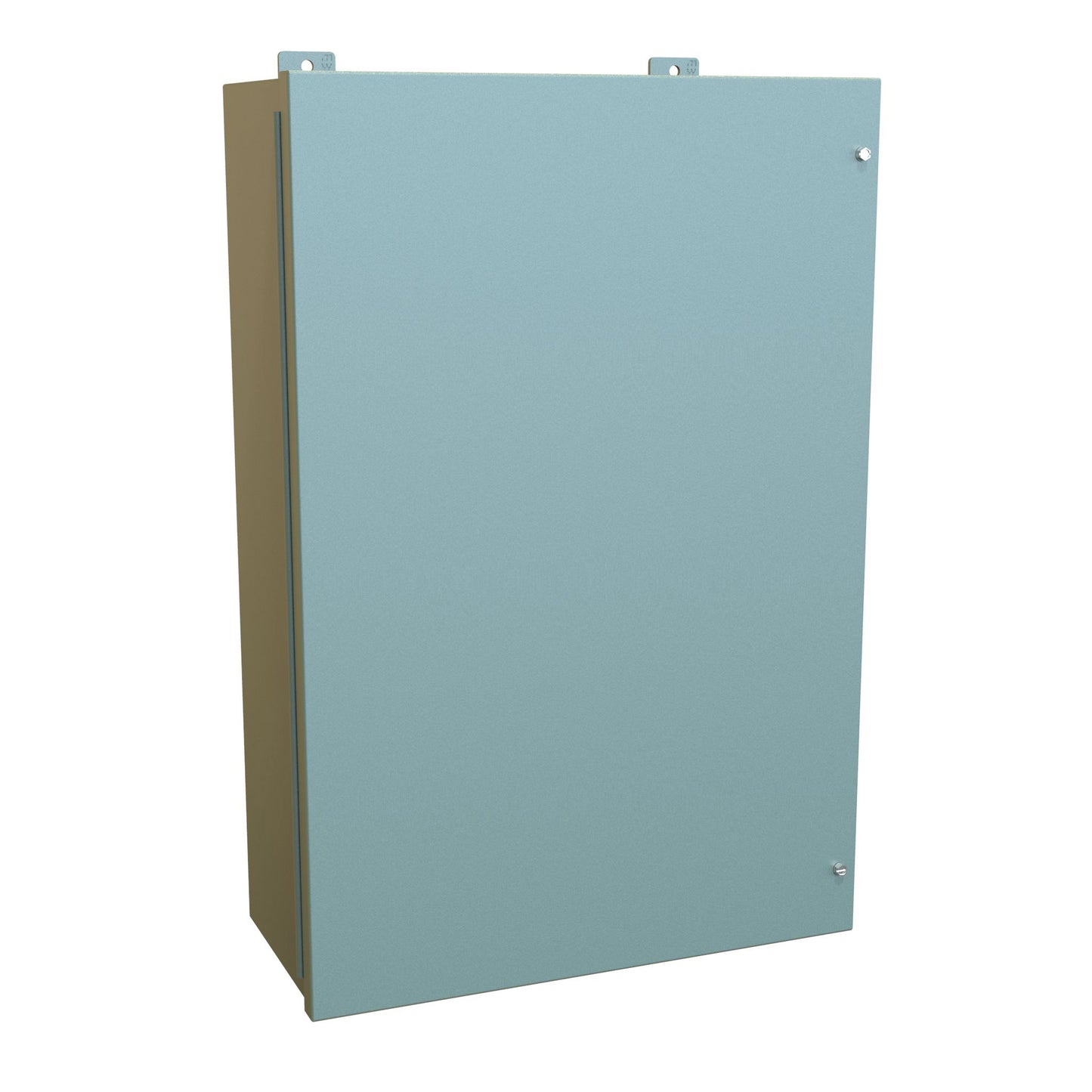 Hammond 1418JF9 N12 Wallmount Enclosure, Continuous Hinge Door with Screws, with Panel - 30" x 20" x 9" - Steel/Gray