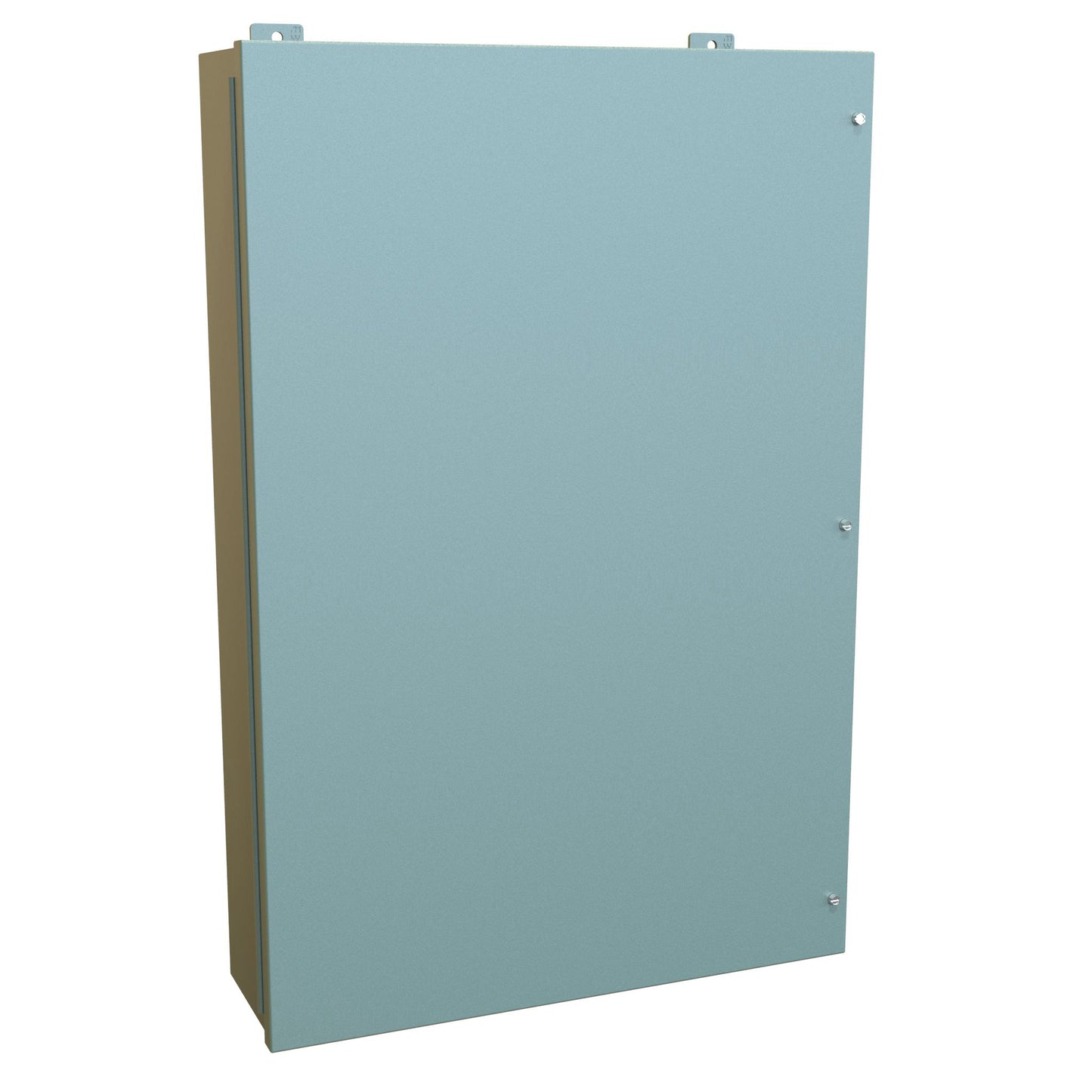 Hammond 1418JL7 N12 Wallmount Enclosure, Continuous Hinge Door with Screws, with Panel - 36" x 24" x 7" - Steel/Gray