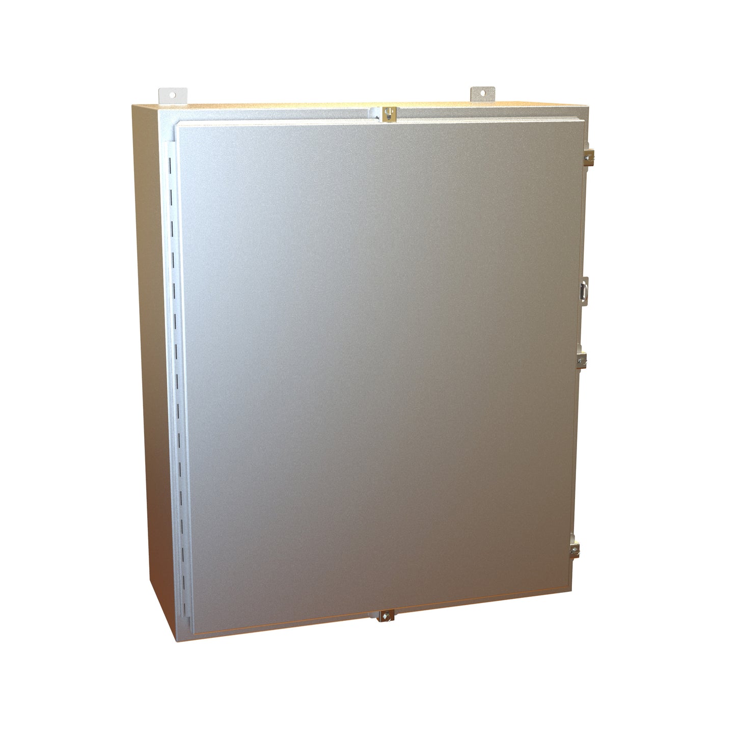Hammond 1418N4ALM12 N4 Wallmount Enclosure, Continuous Hinge Door with Clamps, with Panel - 36" x 30" x 12"- Aluminum