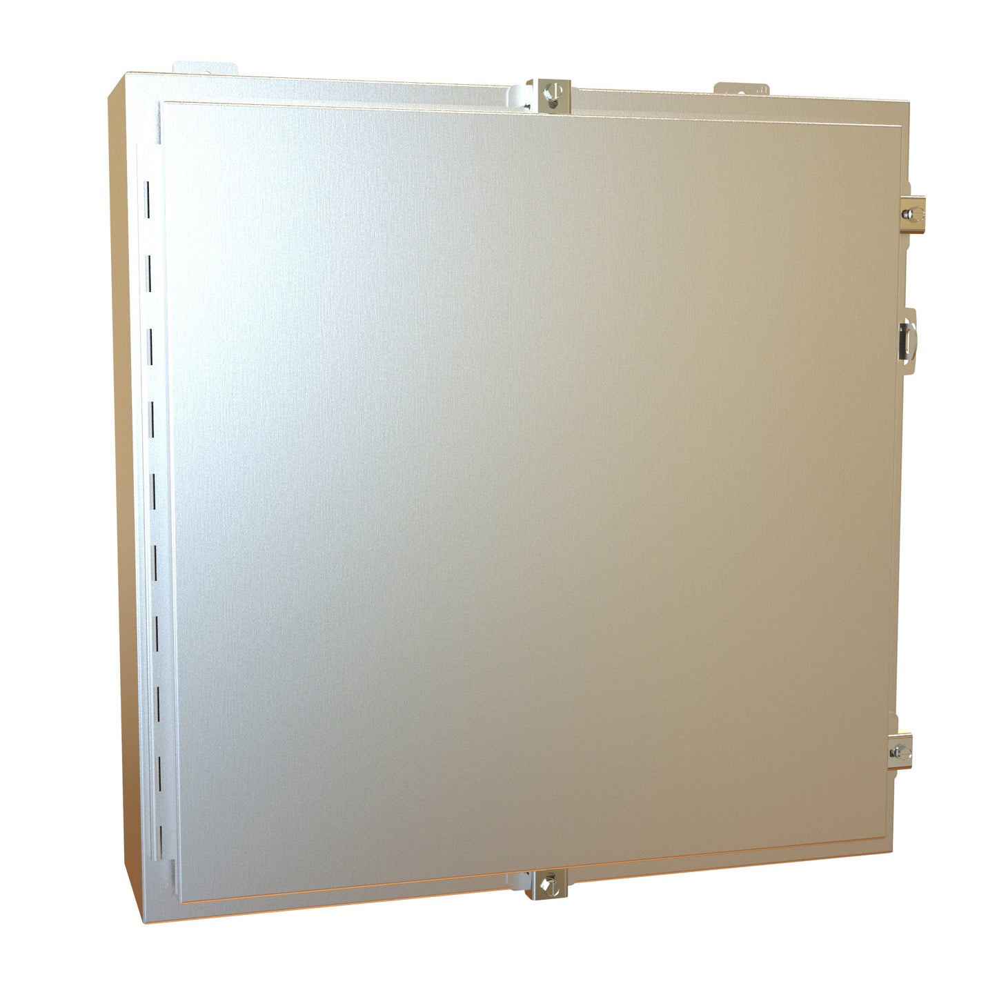 Hammond 1418N4S16J6 N4X Wallmount Enclosure, Continuous Hinge Door with Clamps, with Panel - 24" x 24" x 6" - 316 Stainless Steel