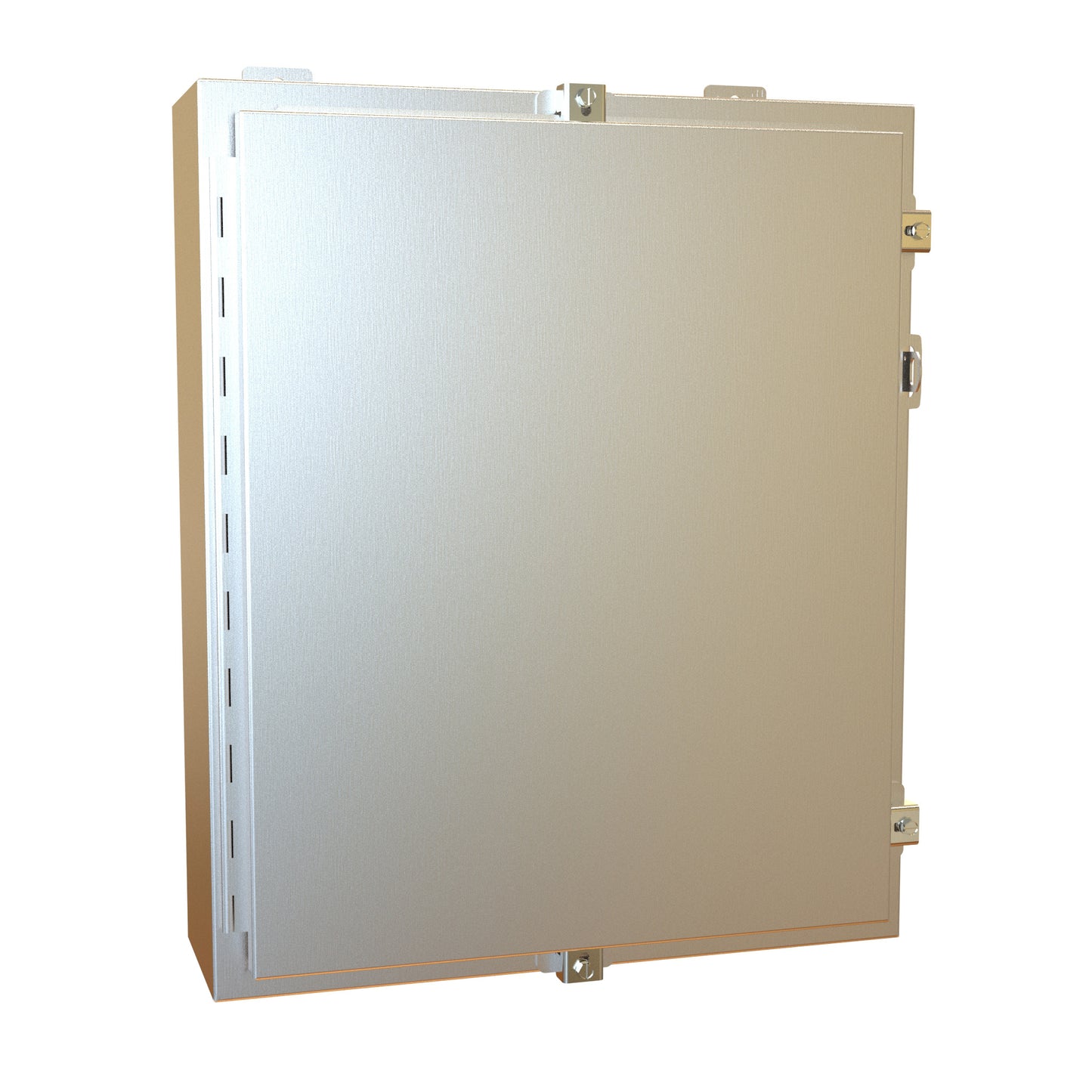 Hammond 1418N4SSE6 N4X Wallmount Enclosure, Continuous Hinge Door with Clamps, with Panel - 24" x 20" x 6" - 304 Stainless Steel