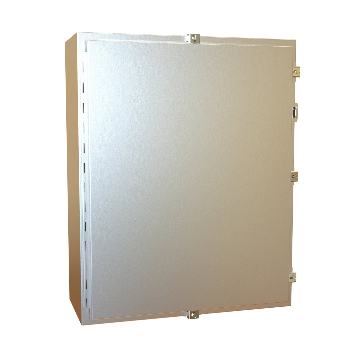 Hammond 1418N4SSK10 N4X Wallmount Enclosure, Continuous Hinge Door with Clamps, with Panel - 30" x 24" x 10" - 304 Stainless Steel