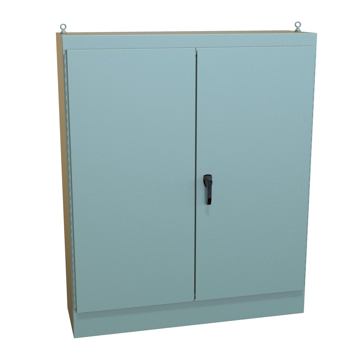 Hammond 1418ZX18 N12 Freestanding Enclosure, Double Door - 72" x 60" x 18" - Steel/Gray