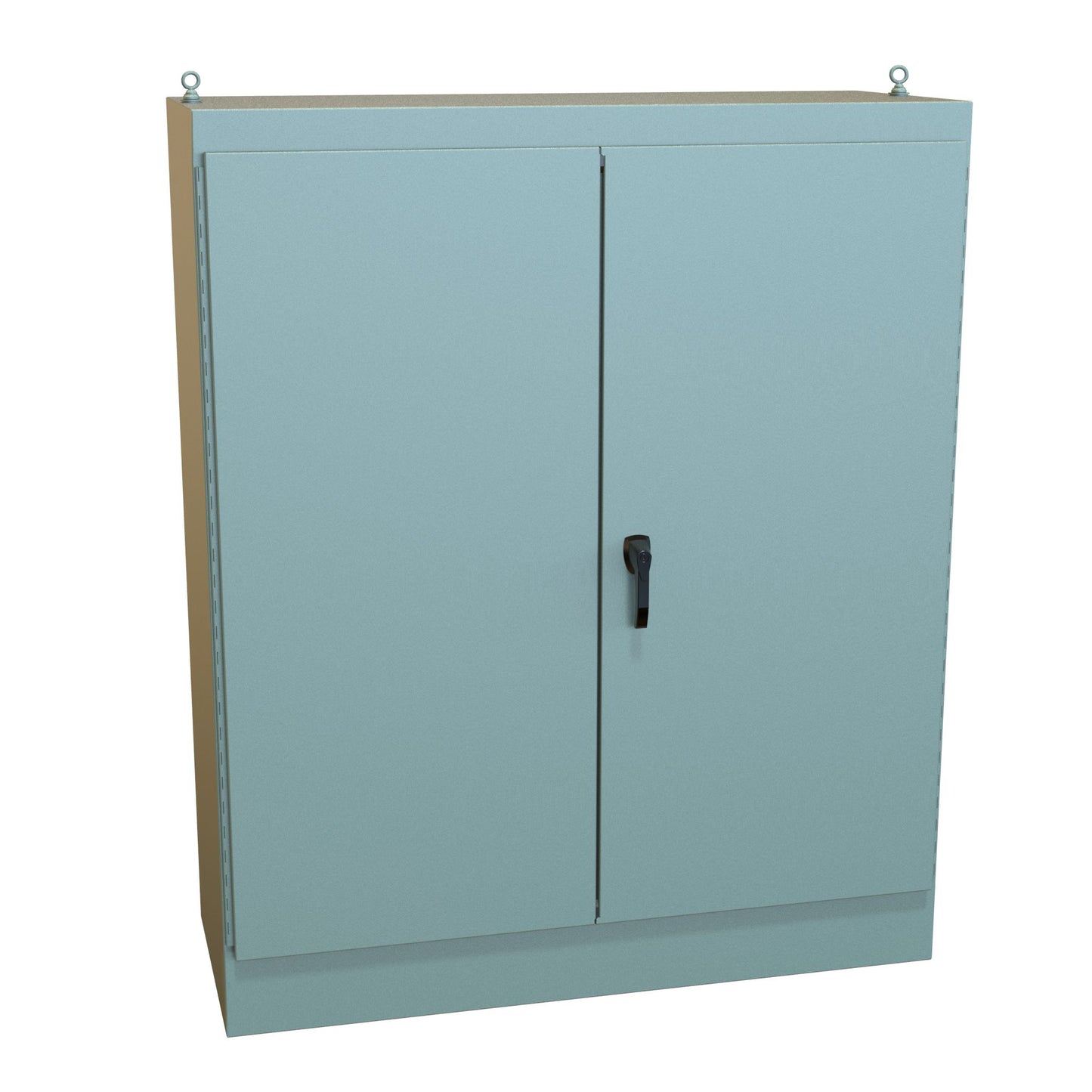 Hammond 1418ZX24 N12 Freestanding Enclosure, Double Door - 72" x 60" x 24" - Steel/Gray