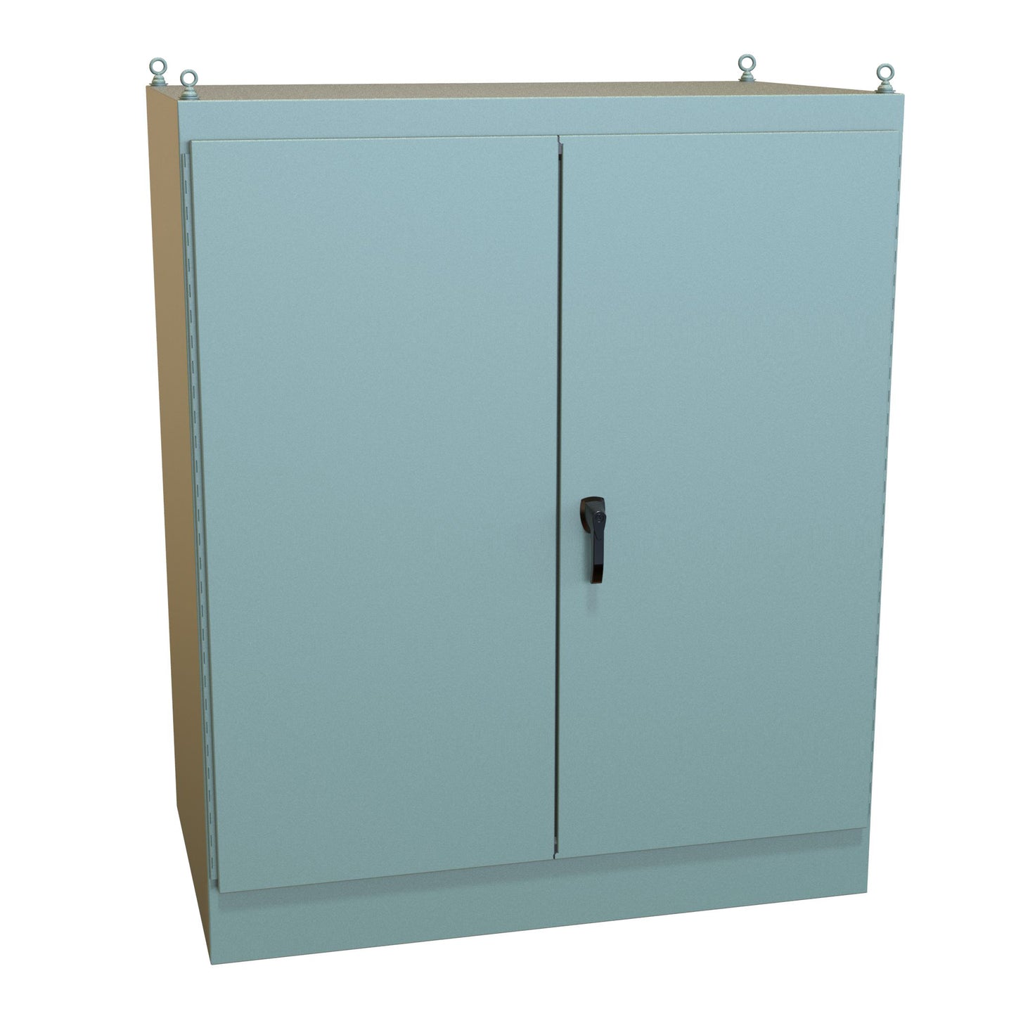 Hammond 1418ZX36 N12 Freestanding Enclosure, Double Door - 72" x 60" x 36" - Steel/Gray