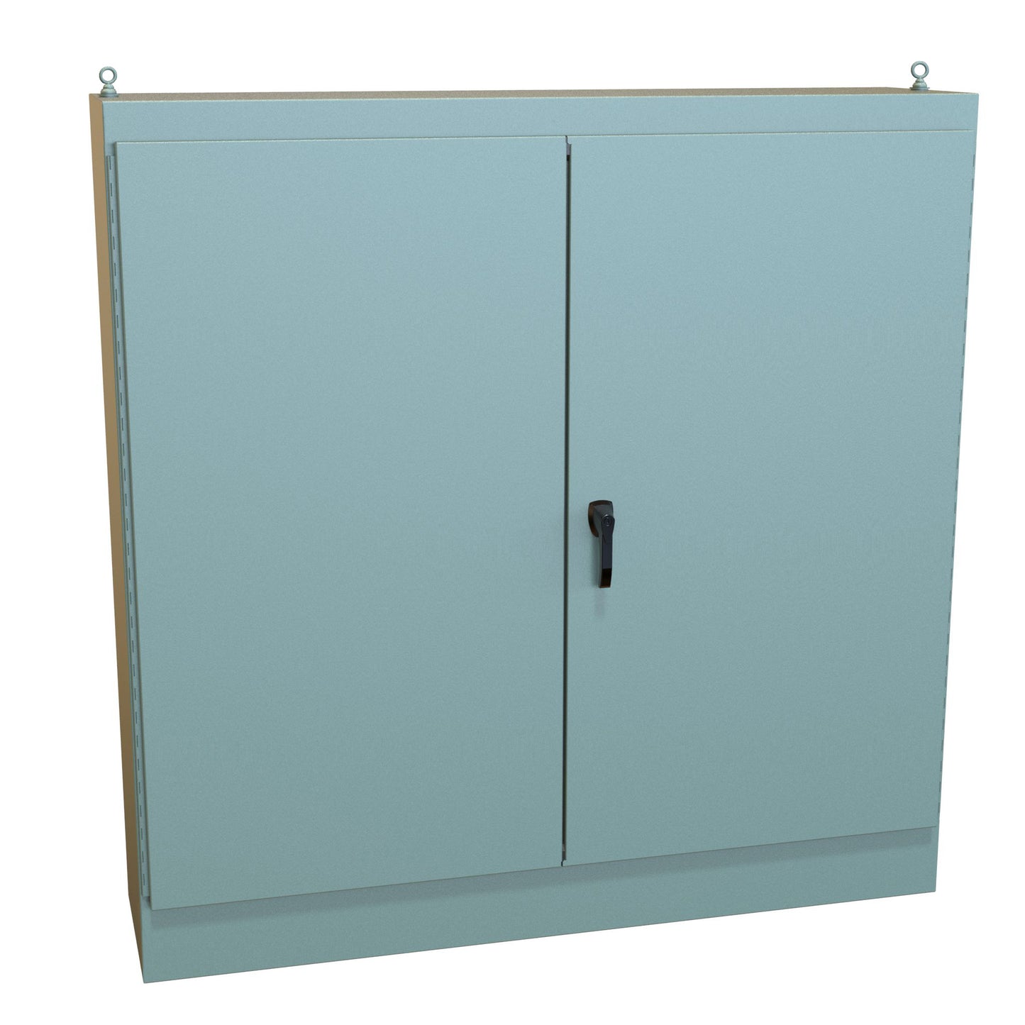 Hammond 1418ZY18 N12 Freestanding Enclosure, Double Door - 72" x 72" x 18" - Steel/Gray