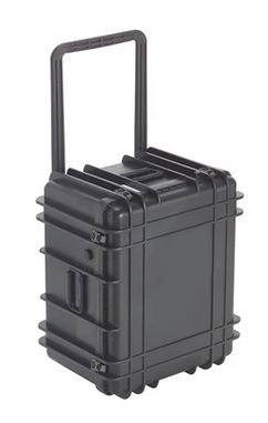 UK 1422WBLK 1422 Transit Case Black with Wheels and Foam (ID: 21.8" x 17.8" x 13.3")