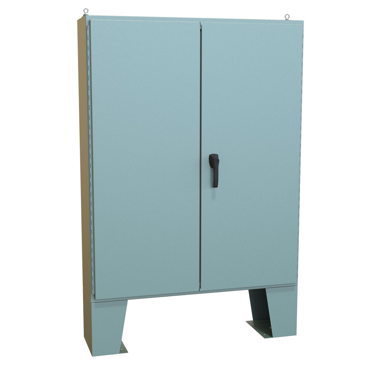 Hammond 1422B12F N12 Double Door Floormount Enclosure w/Panel - 60" x 48" x 12" - Steel/Gray