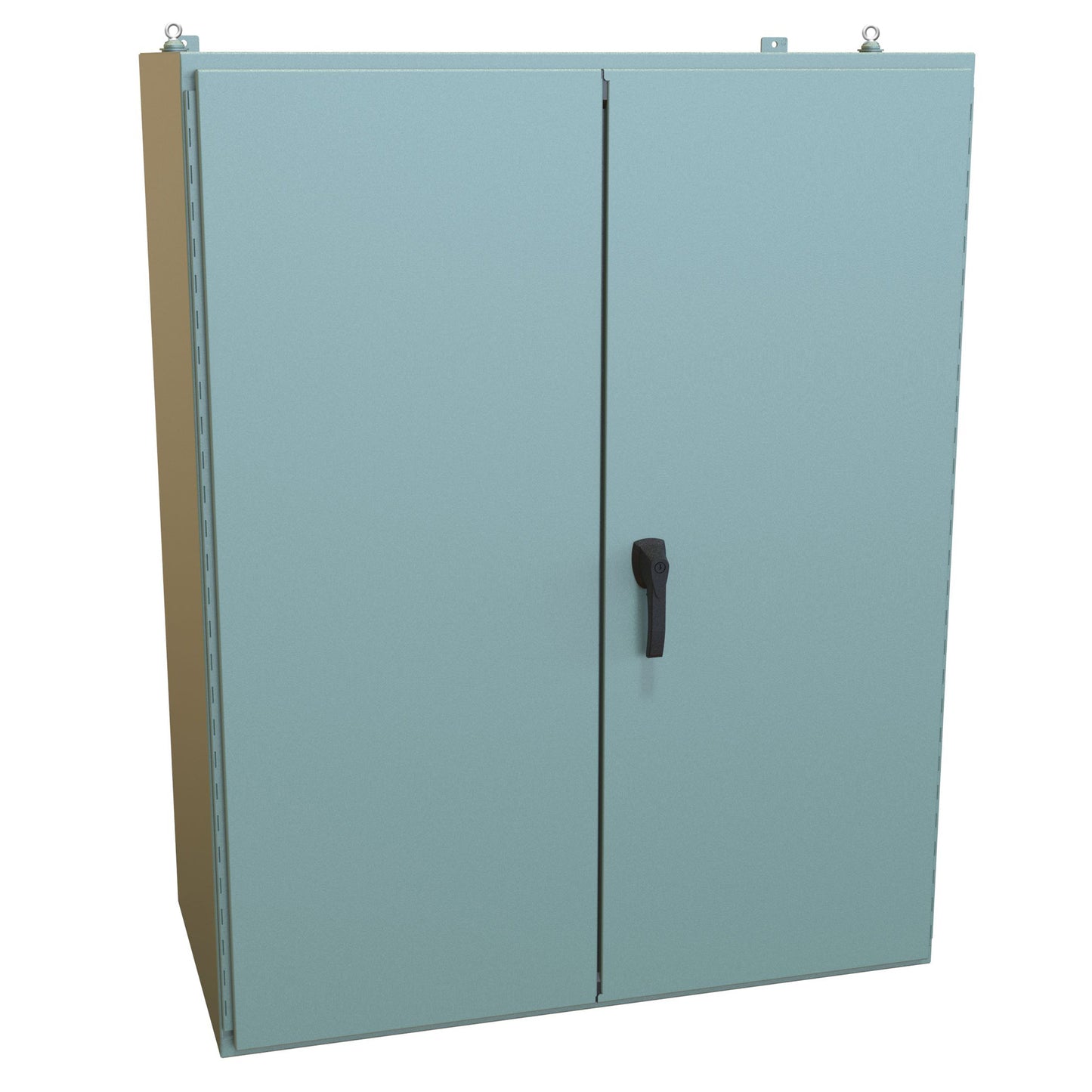 Hammond 1422B24 N12 Double Door Wallmount Enclosure w/Panel - 60" x 48" x 24" - Steel/Gray