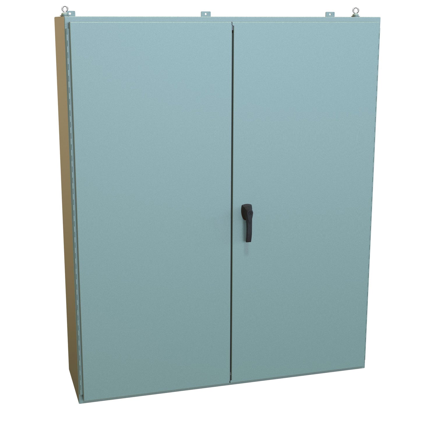 Hammond 1422E16 N12 Double Door Wallmount Enclosure w/Panel - 72" x 60" x 16" - Steel/Gray