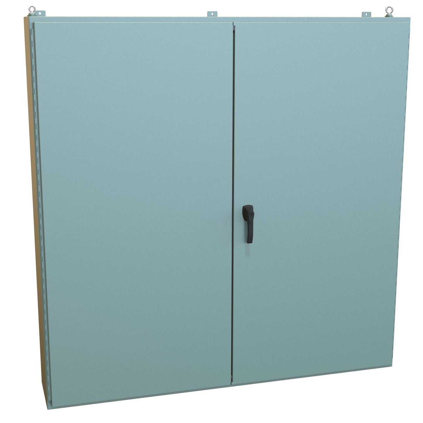 Hammond 1422F12 N12 Double Door Wallmount Enclosure w/Panel - 72" x 72" x 12" - Steel/Gray