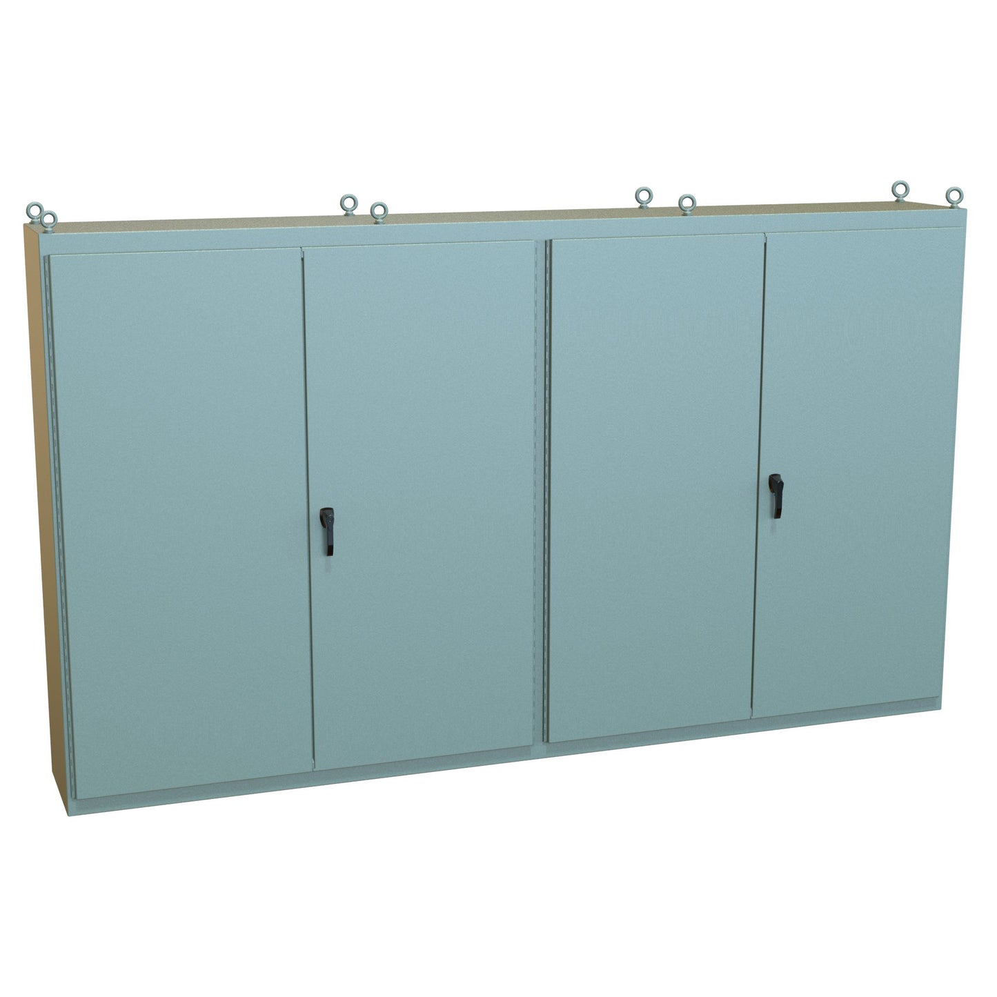 Hammond 1422MD420 N12 Multi Door Enclosure w/Panel - 86.12" x 149" x 20.37" - Steel/Gray