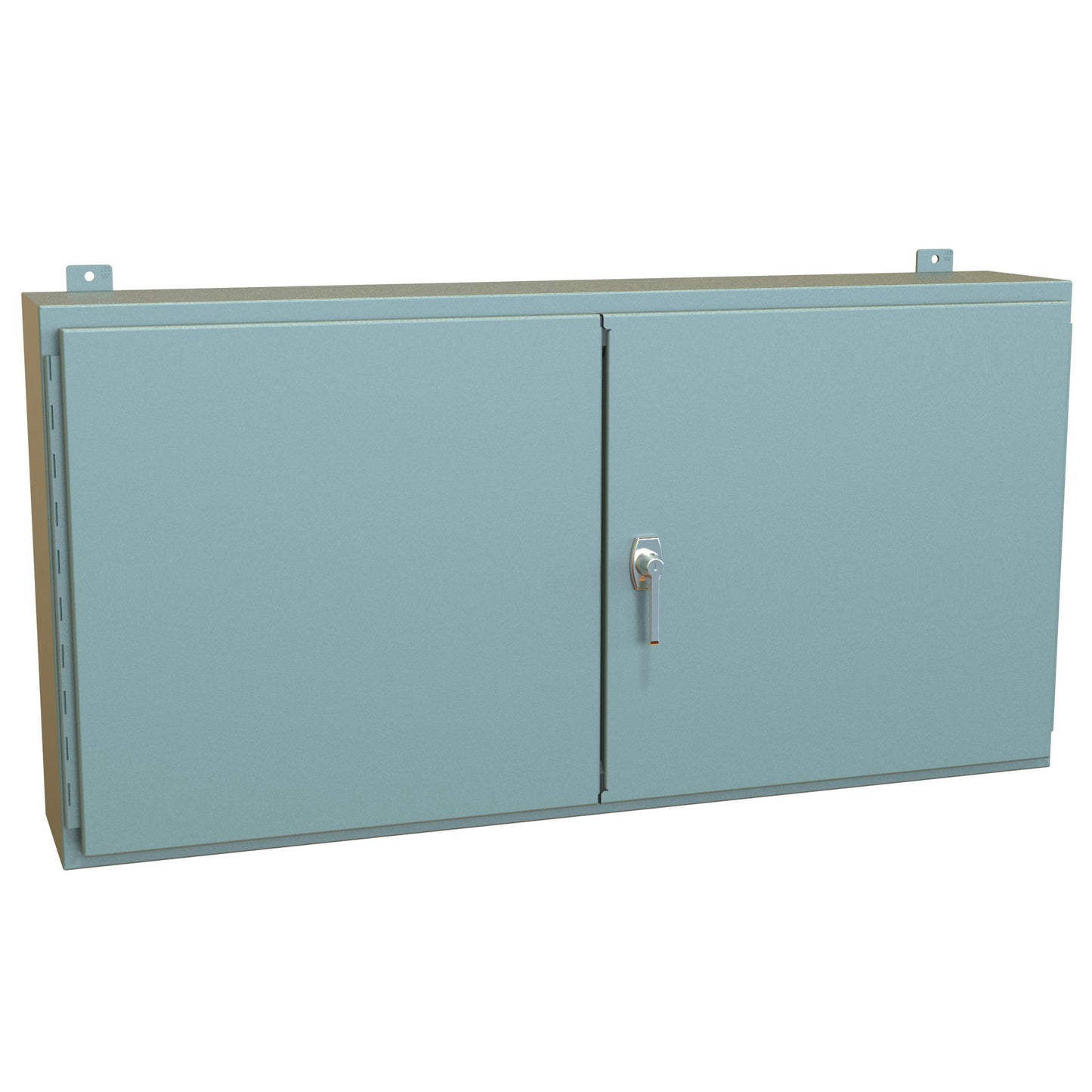 Hammond 1422PW8 N12 Double Door Wallmount Enclosure w/Panel - 24" x 48" x 8" - Steel/Gray