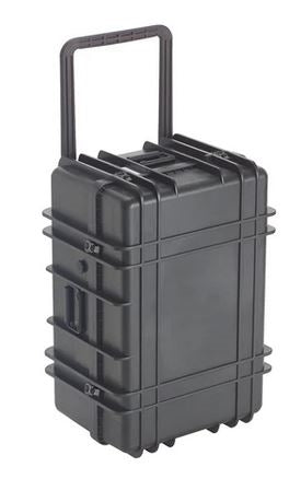 UK 1427WBLK 1427 Transit Case Black with Wheels and Foam (ID: 26.8" x 17.8" x 13.3")
