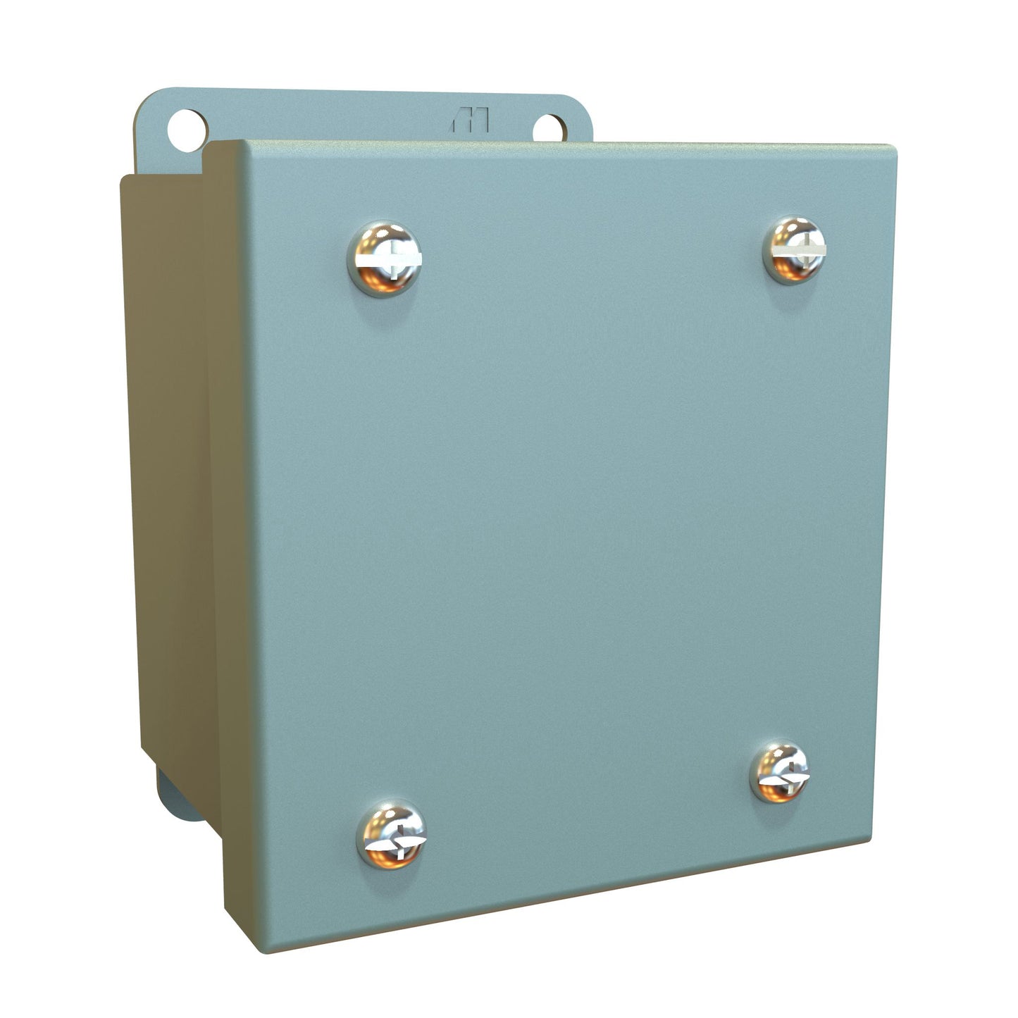 Hammond 1436A N12 Junction Box, Lift-Off Cover with Screws - 3.5" x 3.2" x 2.7" - Steel/Gray